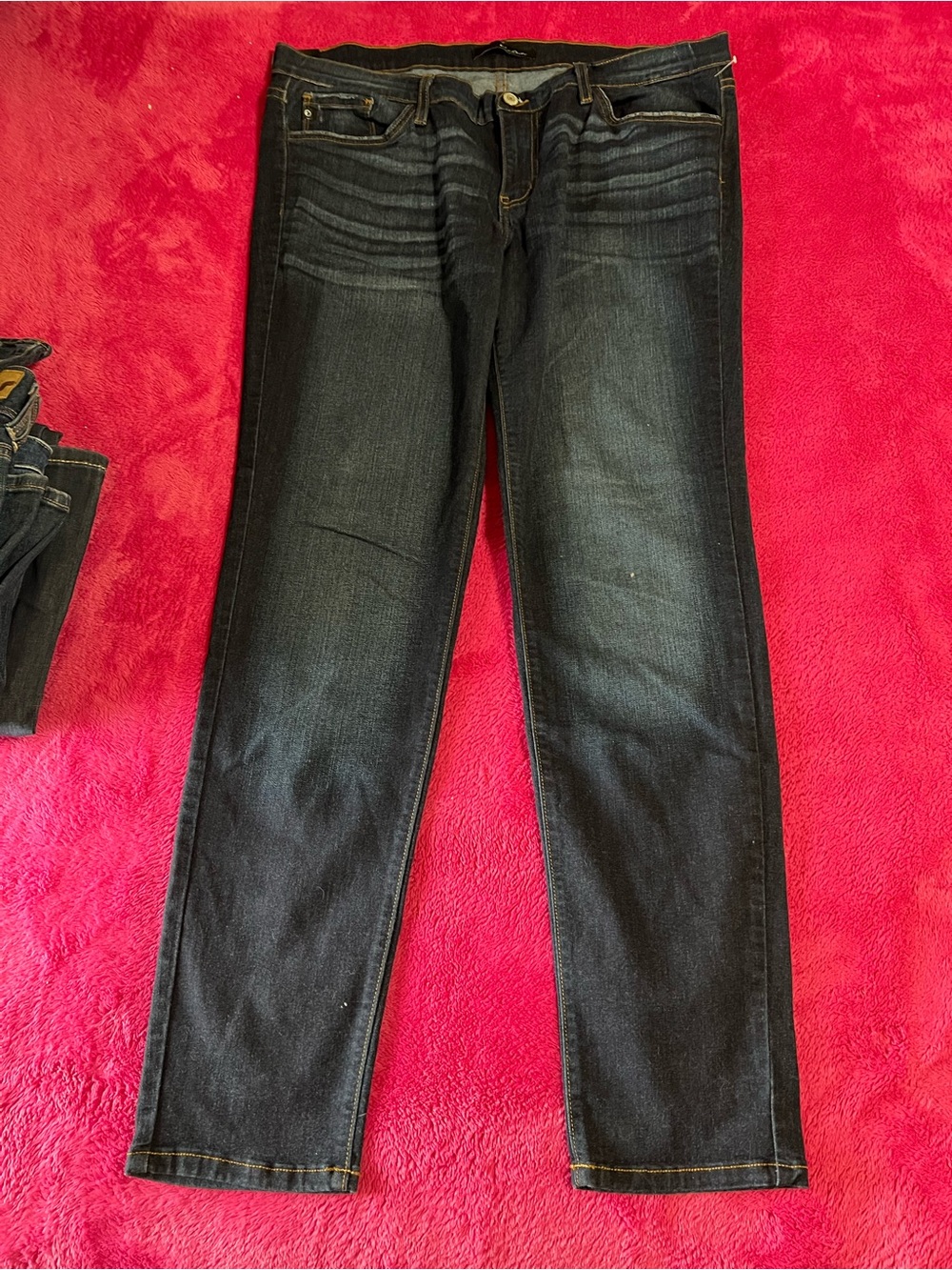 KanCan Women's Skinny Jeans - Dark Wash Black